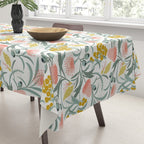 Flora Australis White Tablecloth Gallery Image 3