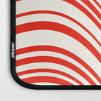 Wavy Stripes I - Red & White Candy Cane Laptop Sleeve Gallery Image 3