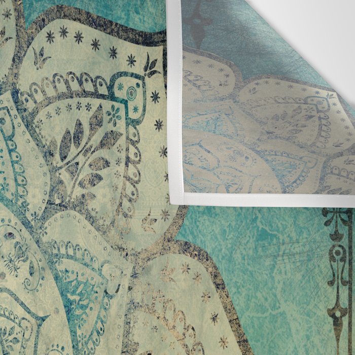 Faded Bohemian Mandala Wall Tapestry Gallery Image 3