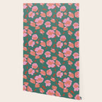 English Roses in Pink and Green Wallpaper Gallery Image 2