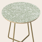 Spotted Preppy Dots Abstract in Sage Green Side Table Gallery Image 2
