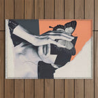 collage art / butterfly Outdoor Rug Gallery Image 1