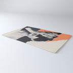 collage art / butterfly Rug Gallery Image 3