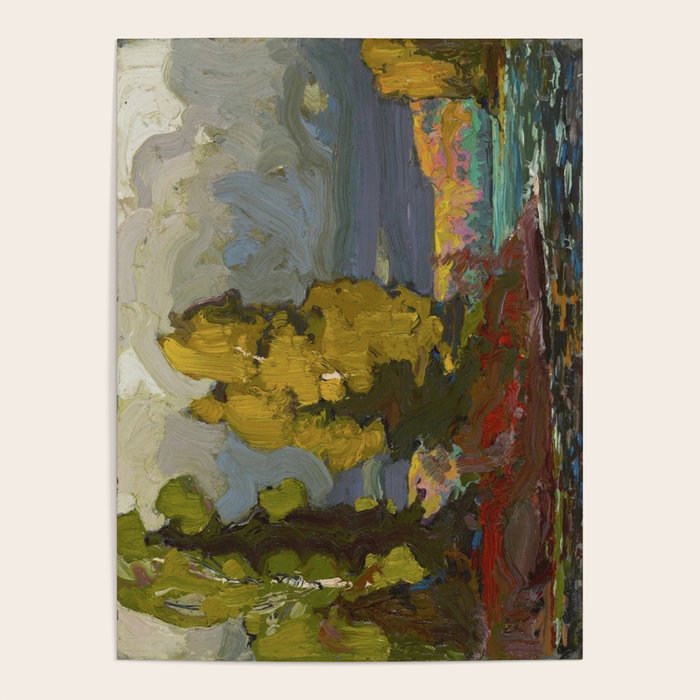 Tom Thomson Poplars by a Lake 1916 Canadian Landscape Artist Poster Gallery Image 4