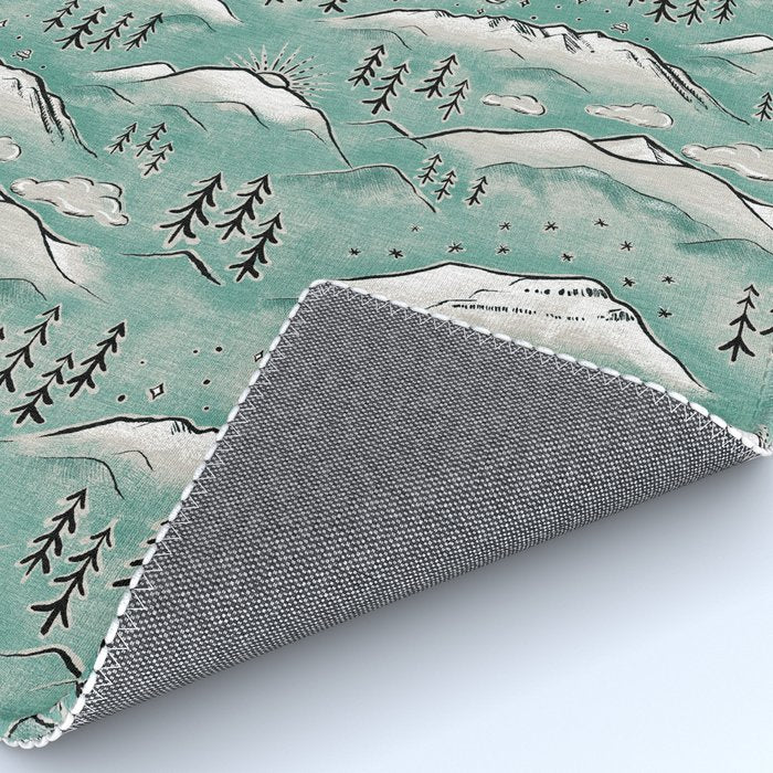 Monte Vista - Turquoise and silver Rug Gallery Image 4