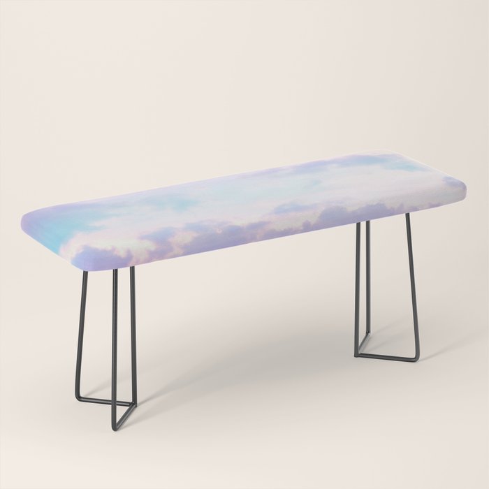 Unicorn Pastel Clouds #1 #decor #art #society6 Bench Gallery Image 1