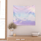 Unicorn Pastel Clouds #1 #decor #art #society6 Wall Tapestry Gallery Image 2