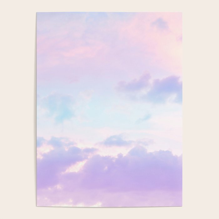 Unicorn Pastel Clouds #1 #decor #art #society6 Poster Gallery Image 4