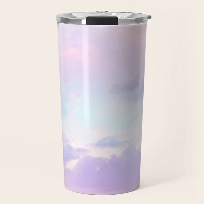 Unicorn Pastel Clouds #1 #decor #art #society6 Travel Mug Gallery Image 1