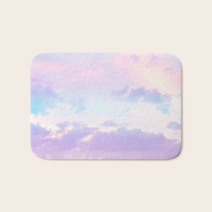 Unicorn Pastel Clouds #1 #decor #art #society6 Bath Mat Gallery Image 1
