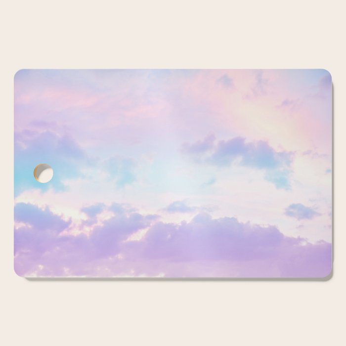 Unicorn Pastel Clouds #1 #decor #art #society6 Cutting Board Gallery Image 1