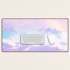Unicorn Pastel Clouds #1 #decor #art #society6 Desk Mat Gallery Image 1