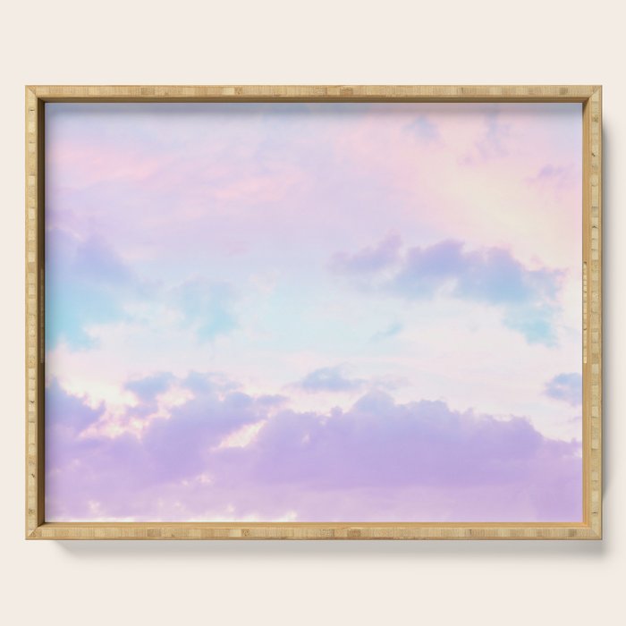Unicorn Pastel Clouds #1 #decor #art #society6 Serving Tray Gallery Image 1