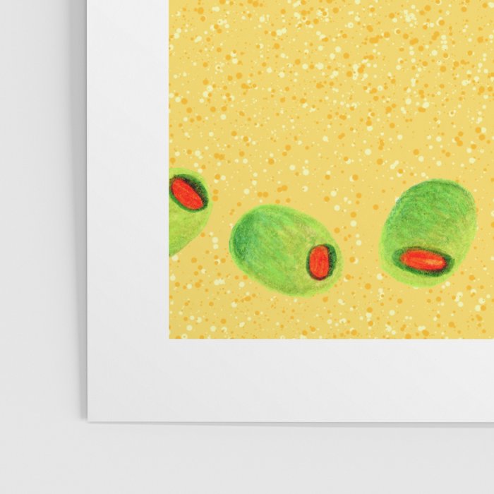 Olive Snack in Green & Yellow Poster Gallery Image 3