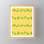 Olive Snack in Green & Yellow Mini Art Print Gallery Image 1