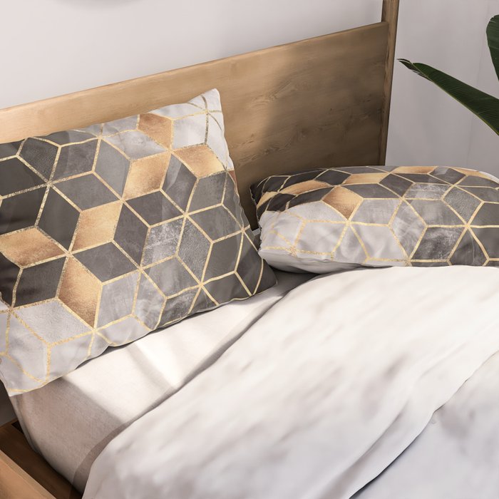 Smoky Cubes Pillow Sham Gallery Image 2