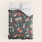 Slothy Holidays Duvet Cover Gallery Image 6
