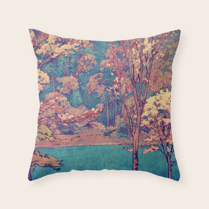 Birth of a Season - Nature Landscape Throw Pillow Gallery Image 6