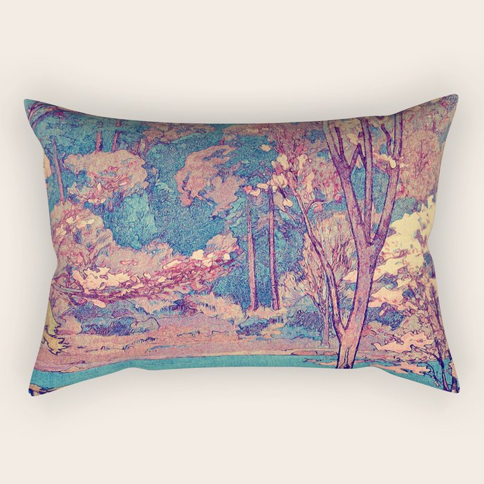 Birth of a Season - Nature Landscape Rectangular Pillow Gallery Image 1
