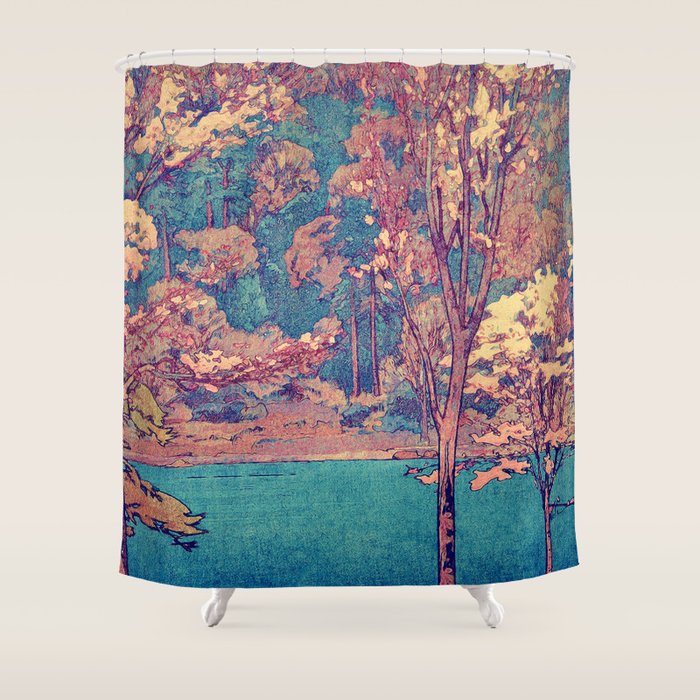 Birth of a Season - Nature Landscape Shower Curtain Gallery Image 1