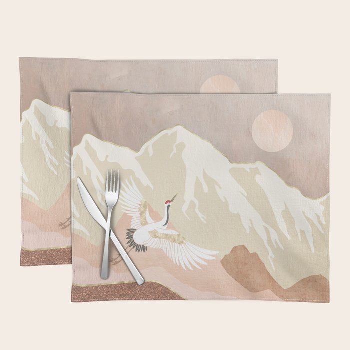 Sugar Mountain Crane Placemat Gallery Image 1