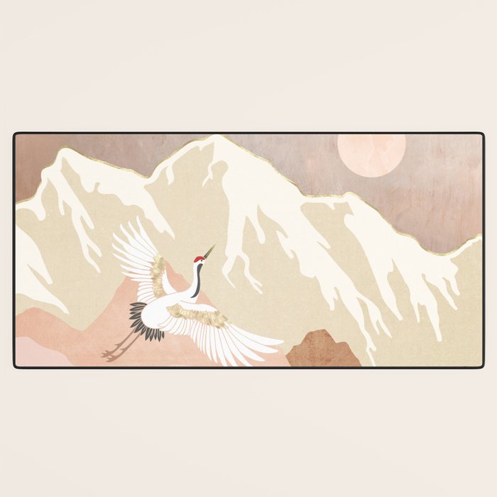 Sugar Mountain Crane Desk Mat Gallery Image 3