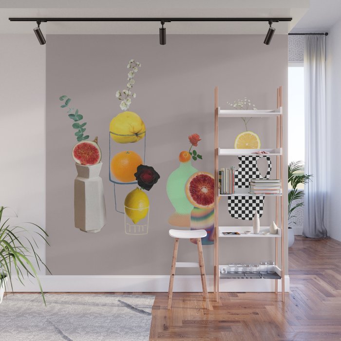 Still Life // Fruits & Flowers Wall Mural Gallery Image 1
