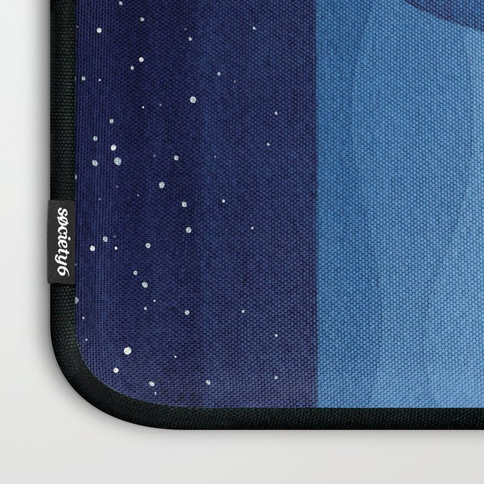 Whale blue ocean Laptop Sleeve Gallery Image 3