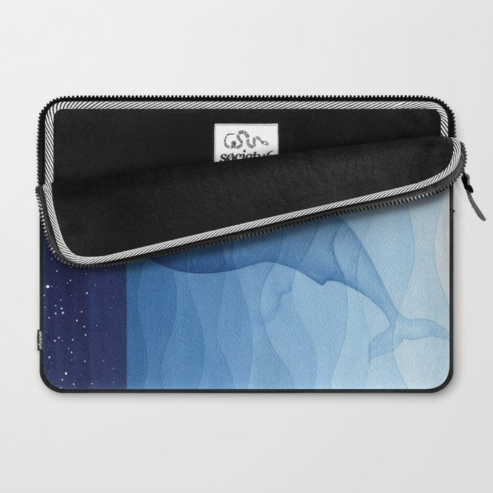 Whale blue ocean Laptop Sleeve Gallery Image 2