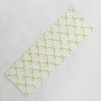 Bows & Ribbons Pattern V Green Yoga Mat Gallery Image 1