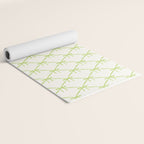 Bows & Ribbons Pattern V Green Yoga Mat Gallery Image 2