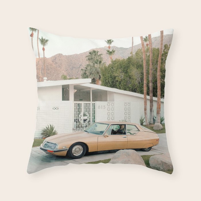 Palm Springs House 815 Throw Pillow Gallery Image 1