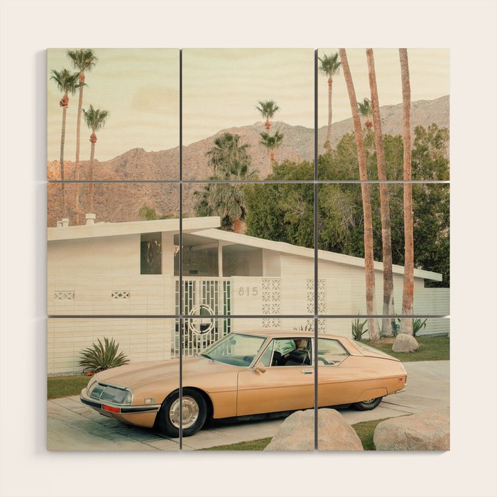 Palm Springs House 815 Wood Wall Art Gallery Image 1