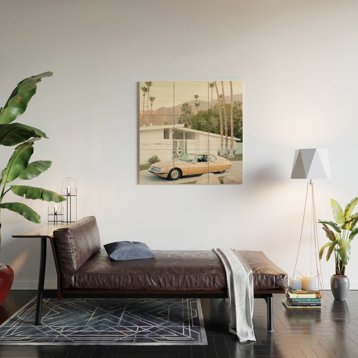 Palm Springs House 815 Wood Wall Art Gallery Image 2