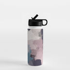 Picking Blackberries - Teal Indigo Lavender Abstract Wall Art, Feminine Painting Print, Modern Art Water Bottle Gallery Image 1