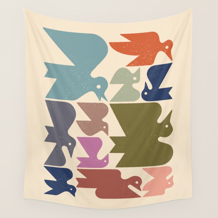 Flock No. 3 Wall Tapestry Gallery Image 4