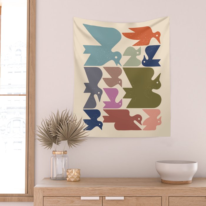 Flock No. 3 Wall Tapestry Gallery Image 2