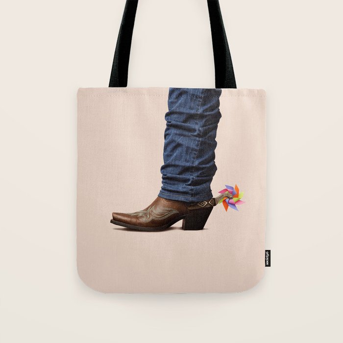 Funny Cowboy  Tote Bag Gallery Image 1