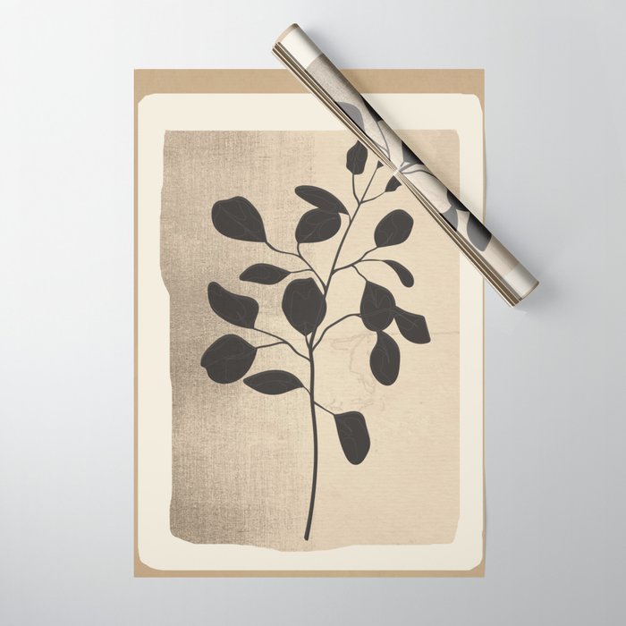 Modern Minimal Branch 1 Wrapping Paper Gallery Image 1