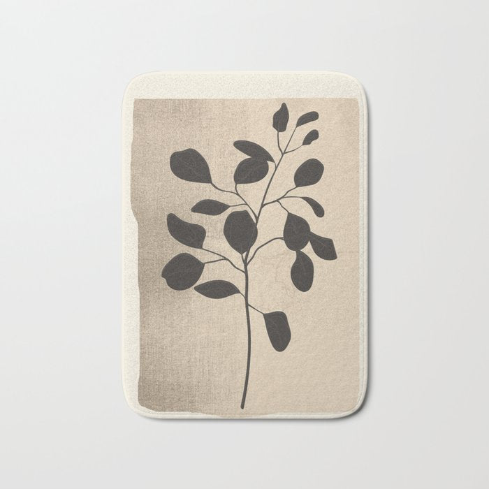 Modern Minimal Branch 1 Bath Mat Gallery Image 1