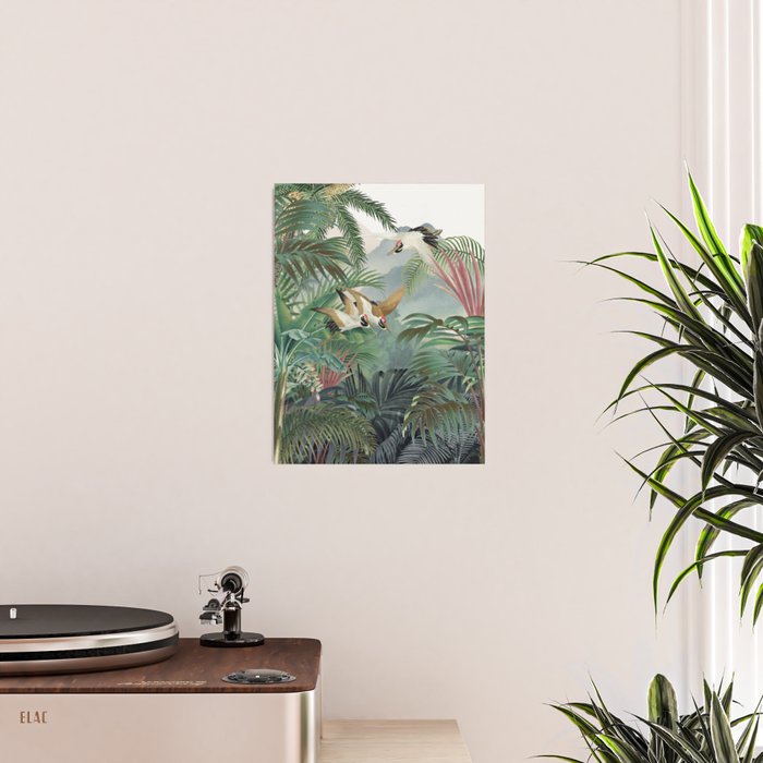 Sarus crane in the forest Poster Gallery Image 2