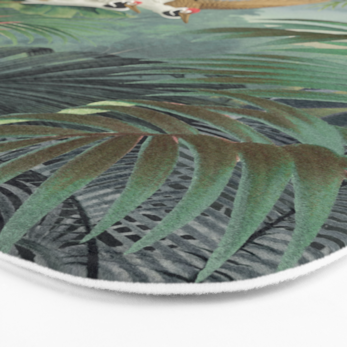 Sarus crane in the forest Bath Mat Gallery Image 3