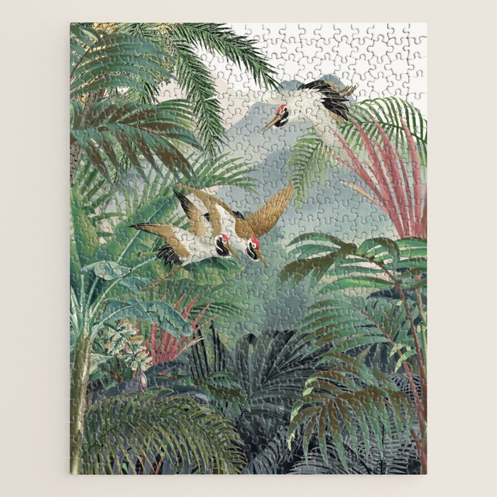 Sarus crane in the forest Jigsaw Puzzle Gallery Image 1