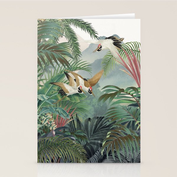 Sarus crane in the forest Stationery Card Gallery Image 1