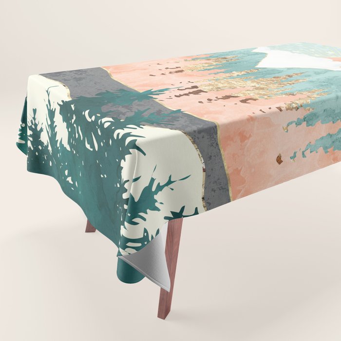 Winter Forest Vista Tablecloth Gallery Image 1