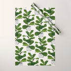 Fiddle leaf fig Tree Wrapping Paper Gallery Image 1