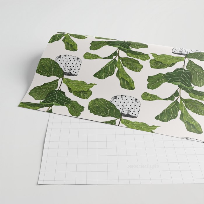 Fiddle leaf fig Tree Wrapping Paper Gallery Image 2