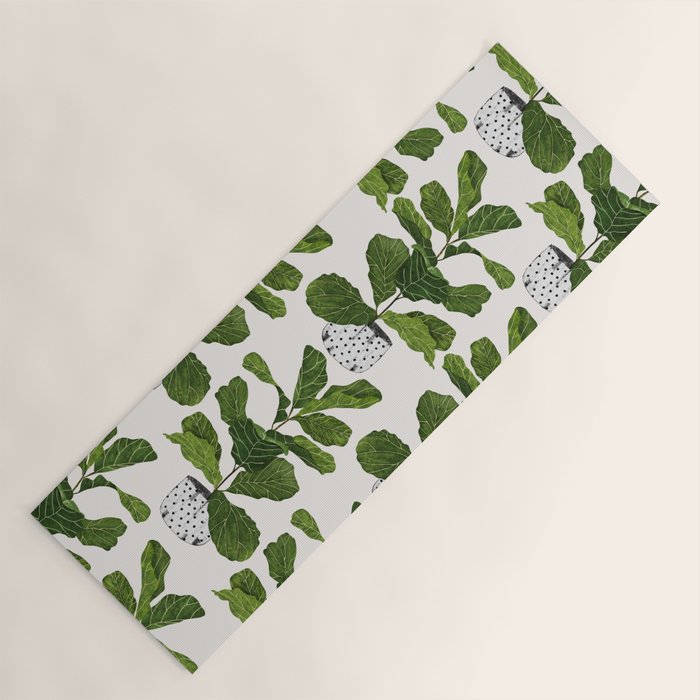 Fiddle leaf fig Tree Yoga Mat Gallery Image 1