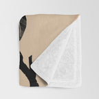 Abstract Art Minimal Plant 5 Throw Blanket Gallery Image 3
