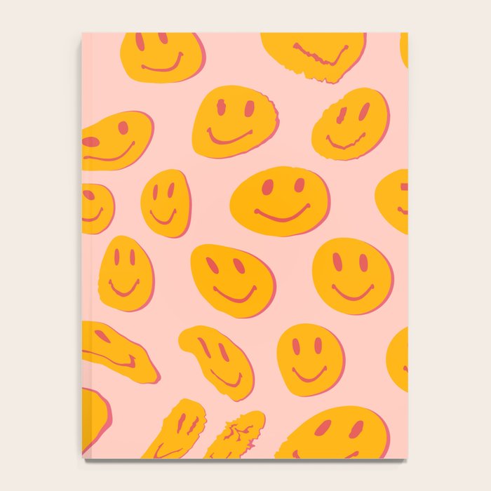 70s retro yellow smile face illustration  Notebook Gallery Image 4